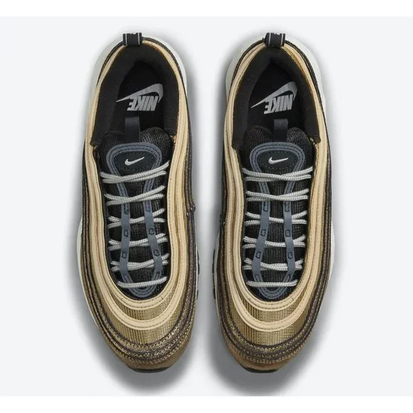 Nike Air Max 97 Golden Gals Metallic Gold Women's Sneakers Size 6 DO5881-700 - Picture 4 of 5
